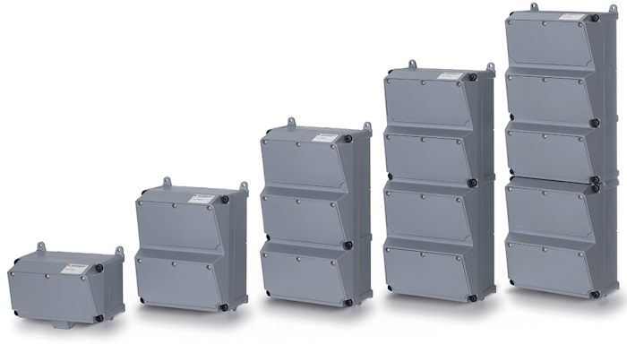 The AMAXX line consists of high performance non-metallic enclosures that can hold different combinations of disconnects and receptacles.