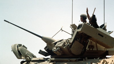 A product of Orbital ATK: The machine cannon M242 Bushmaster as standard armament of the infantry fighting vehicle M2 Bradley.