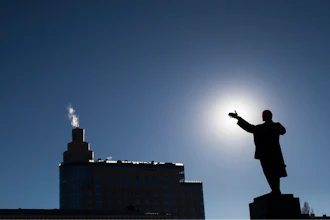 In this photo, the Vladimir Lenin monument stands at the Lenin Square in the center of Voronezh, Russia. Boasting several Soviet-era technology-focused universities, Voronezh serves as an outsourcing hub for many Russian and foreign companies.