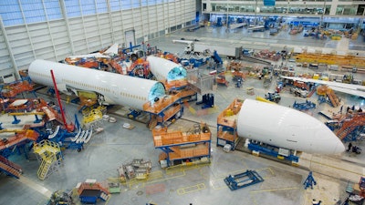 Boeing employees in North Charleston, SC, have started final assembly of the first 787-10 Dreamliner.