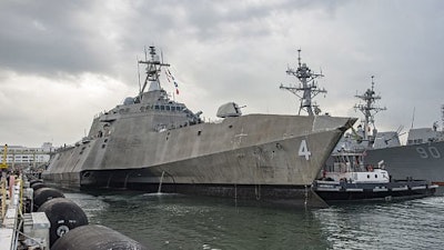 Littoral combat ship USS Coronado (LCS 4) returns to Joint Base Pearl Harbor-Hickam after experiencing an engineering casualty while transiting to the Western Pacific.