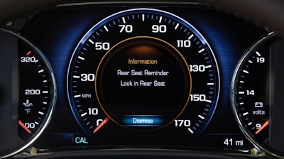 The Rear Seat Reminder works by monitoring the vehicle’s rear doors.