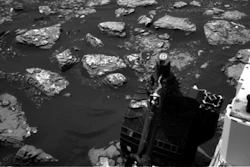 This Dec. 2, 2016 image taken by NASA's Curiosity rover shows rocky ground on the lower flank of Mount Sharp, a mountain on Mars. Curiosity landed on the red planet in 2012 and uncovered geologic evidence of an ancient environment that could have supported primitive life early in the red planet's history.
