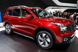 The GAC Motors GS7 is displayed at the North American International Auto Show in Detroit, Monday, Jan. 9, 2017.