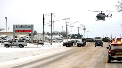 Emergency responders are called to a McNeilus Truck & Manufacturing facility in Dodge Center, Minn., after a report of a possible explosion at the plant that injured several people, Wednesday, Jan. 11, 2017. The incident occurred about 10:20 a.m. Fire crews from nearby towns were called in and Minnesota Energy workers were on the scene.