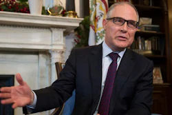 In this Jan. 4, 2017, file photo, Environmental Protection Agency (EPA) Administrator-designate Scott Pruitt answer a reporter's question during his meeting with Sen. Shelley Moore Capito, R-W.Va., on Capitol Hill in Washington. When President-elect Donald Trump’s choice to head the U.S. Environmental Protection Agency first took office as Oklahoma’s attorney general, he disbanded the unit responsible for protecting the state’s natural resources. Instead, Pruitt reassigned his staff to focus on filing lawsuits against the federal agency he’s now selected to lead.