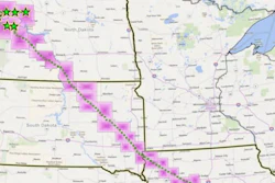Dakota Access pipeline route from northwest North Dakota to a storage facility in south-central Illinois.