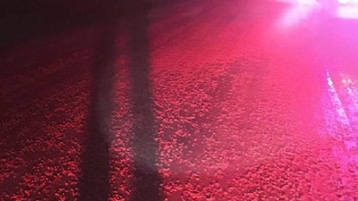 Hundreds of thousands of red Skittles were found spilled on a rural highway in Wisconsin.