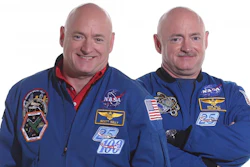 Identical twins, Scott and Mark Kelly, are the subjects of NASA's Twins Study. Scott (left) spent a year in space while Mark (right) stayed on Earth as a control subject. Researchers are looking at the effects of space travel on the human body.