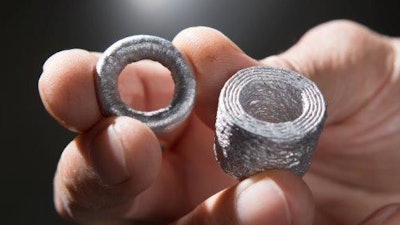 These are products printed with Vader Systems liquid metal 3-D printer.