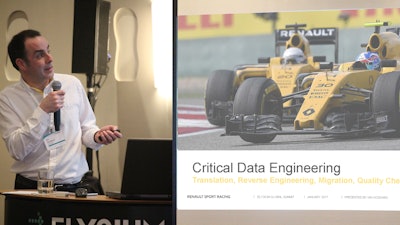 Ian Goddard of Renault Sport Formula One Team discusses his group’s collaboration with Elysium to ensure data quality throughout the product development cycles of the team’s racecar.