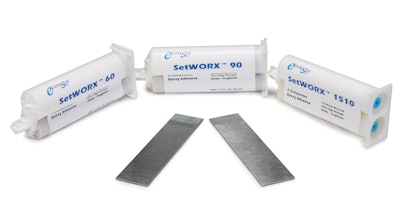 EpoxySet's SetWORX 1510 epoxy has a gel time of 15 minutes, which makes it ideal for production.
