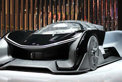 The Faraday Future FFZERO1 concept prototype.