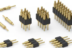 The new through-hole version of 2-mm pitch spring-loaded connectors from Mill-Max.