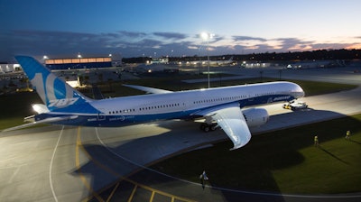 The Boeing 787-10 Dreamliner made its debut at Boeing South Carolina.