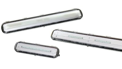 Appleton's new FELED Series of non-metallic, explosion-proof linear LED luminaires.