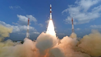 This photograph released by Indian Space Research Organization shows its polar satellite launch vehicle lifting off from a launch pad at the Satish Dhawan Space Centre in Sriharikota, India, Wednesday, Feb.15, 2017. India's space agency said it successfully launched more than 100 foreign nano satellites into orbit Wednesday aboard a single rocket.