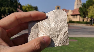 A new nano fabric designed by Stanford engineers last year that seems to make skin feel cooler than current clothing.