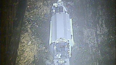 This Feb. 16, 2017 photo released by Tokyo Electric Power Co. (TEPCO) shows a remote-controlled 'scorpion' robot inside the Unit 2 reactor's containment vessel at Fukushima Dai-ichi nuclear power plant in Okuma town, Fukushima prefecture, northeastern Japan. Robot probes sent to one of Japan's wrecked Fukushima nuclear reactors have suggested worse-than-anticipated challenges for the plant's ongoing cleanup.