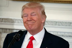 President Donald Trump smiles while speaking to a meeting of the National Governors Association, Monday, Feb. 27, 2017, at the White House in Washington.