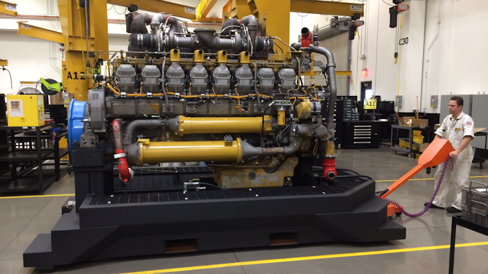 Sole operator moving multi-ton load via air bearing technology.