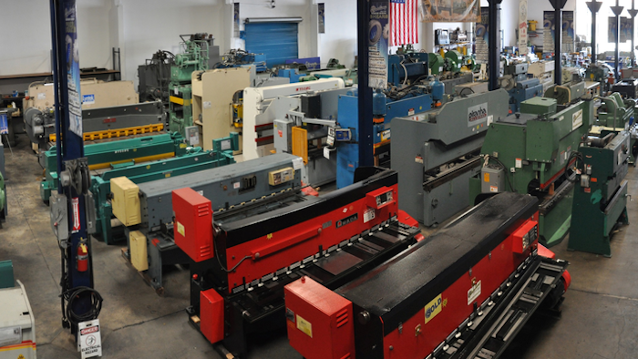 The Fabricating and Large Machinery Showroom at Sterling Machinery in South El Monte, CA.