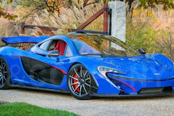This 2015 McLaren P1 was auctioned to endow a new department chair at the Rose-Hulman Institute of Technology. It has 1,126 miles on it.