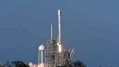 A SpaceX Falcon 9 rocket lifts off from Kennedy Space Center in Cape Canaveral, Fla., Thursday, March 30, 2017. SpaceX launched its first recycled rocket Thursday, the biggest leap yet in its bid to drive down costs and speed up flights.