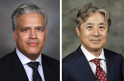 Suheb Haq (left) of General Motors will serve as the first president of Fuel Cell System Manufacturing, and Tomomi Kosaka of Honda will be the new company’s vice president.