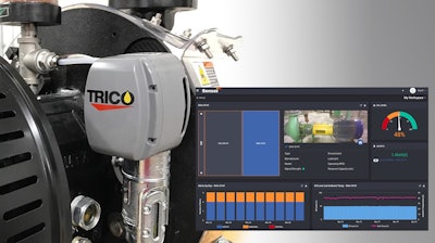 Trico’s Sensei real-time lubrication intelligence system wirelessly transmits oil level and ambient air temperature to a customizable, web-based dashboard.