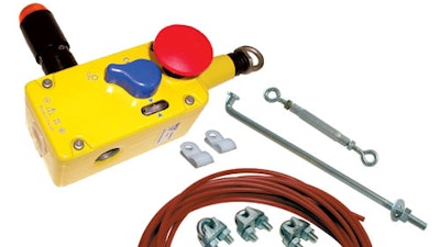 The new Cable and Push-Button E-Stop assembly from Rockford Systems.