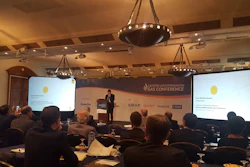 Luca Bertelli, ENI Chief Exploration Officer, speaking at the Eastern Mediterranean Gas Conference.