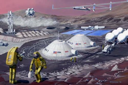 Depiction of a Mars station, where Mars explorers create a self-sufficient community. Utah State University researchers Lance Seefeldt and Bruce Bugbee are part of the NASA-funded Space Technology Research Institute 'CUBES' aimed at making growing food on Mars possible.