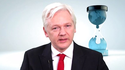 WikiLeaks founder Julian Assange speaks in this video made available Thursday March 9, 2017. Assange said his group will work with technology companies to help defeat the Central Intelligence Agency's hacking tools. Assange says 'we have decided to work with them, to give them some exclusive access to some of the technical details we have, so that fixes can be pushed out.'