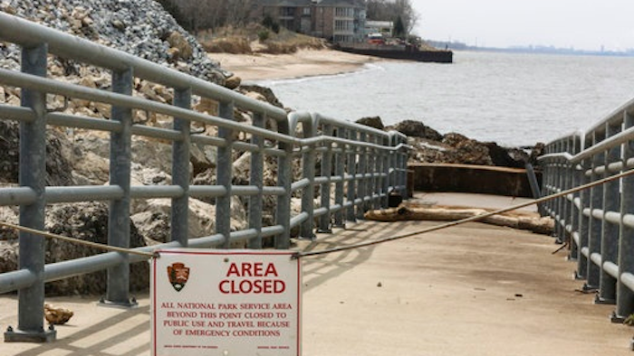 The National Park Service has closed beaches around a chemical spill on Lake Michigan Thursday, April 13, 2017. Federal officials are awaiting more test results to determine whether a potentially carcinogenic chemical entered Lake Michigan during a wastewater spill at a U.S. Steel plant in northern Indiana.