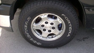 A Goodyear Fortera Silent Armor Tire With Raised White Letters 58f76449ec272