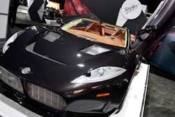 The Spyker C8 Preliator is shown during a media preview at the New York International Auto Show, at the Jacob Javits Center in New York, Thursday, April 13, 2017.