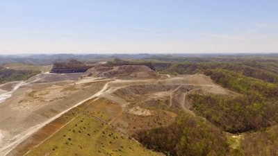 This undated image provided by the Berkeley Energy Group shows a mountaintop removal site near Pikeville, Ky. The Berkeley Energy Group, EDF Renewable Energy and former state Auditor Adam Edelen announced Tuesday, April 18, 2017, they are looking at two mountaintop removal sites to turn one into a solar farm.