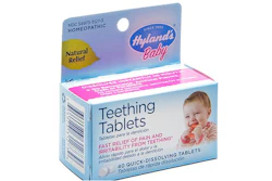 This image provided by the U.S. Food & Drug Administration shows Hyland's Baby Teething Tablets. Late Thursday, April 13, 2017, the FDA said that two versions of Hyland’s teething tablets are being recalled nationwide due to inconsistent levels of toxic belladonna, which makes them “a serious health hazard” to young children. The recall covers all Hyland’s Baby Teething Tablets and Hyland’s Baby Nighttime Teething Tablets, products meant to relieve discomfort from emerging teeth.