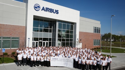 The ceremony was attended by 300 Airbus employees who work at the center and Lt. Governor Jeff Colyer.