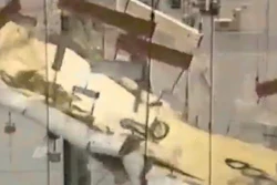 Short scenes of stress tests on airplane wings (view video below).