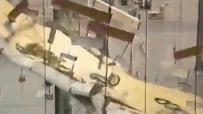 Short scenes of stress tests on airplane wings (view video below).