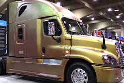 A 2015 Freightliner Cascadia Evolution Truck.