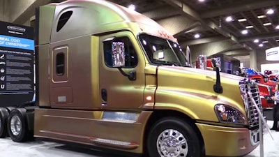 A 2015 Freightliner Cascadia Evolution Truck.