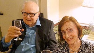 Harry Huskey and wife Nancy at the Winter Ball in Santa Cruz, CA at Sunshine Villa.