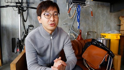 In this Feb. 14, 2017 photo, Yusuke Asakura, who heads a Tokyo-based angel network of entrepreneurs investing in global startups, speaks during an interview in Tokyo. Asakura just returned from a stint at Stanford University as a visiting scholar studying the “startup bubble” in Japan. Japan Inc., long dominated by old-style companies, is finally warming up to startups. But megabanks, venture capitalists and major companies looking to invest can’t find enough innovative entrepreneurs, some in the industry say.