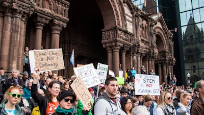 February 2017 Stand Up for Science rally in Boston.