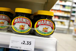 This is a Thursday, Oct. 13,2016 file photo of jars of savoury spread 'Marmite' which is owned by the Anglo-Dutch multinational Unilever, on sale in a supermarket in central London. Consumer products giant Unilever said Thursday April 6, 2017 that it plans to sell its spreads division and combine its foods and refreshments units as part of a major review of operations prompted by a $143 billion takeover bid by rival Kraft Heinz that fell through in February.