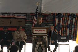 New Mexico, Navajo Nation, and Raytheon officials hosted a ribbon-cutting for a new warehouse at Raytheon's Diné facility.