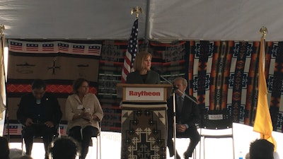New Mexico, Navajo Nation, and Raytheon officials hosted a ribbon-cutting for a new warehouse at Raytheon's Diné facility.
